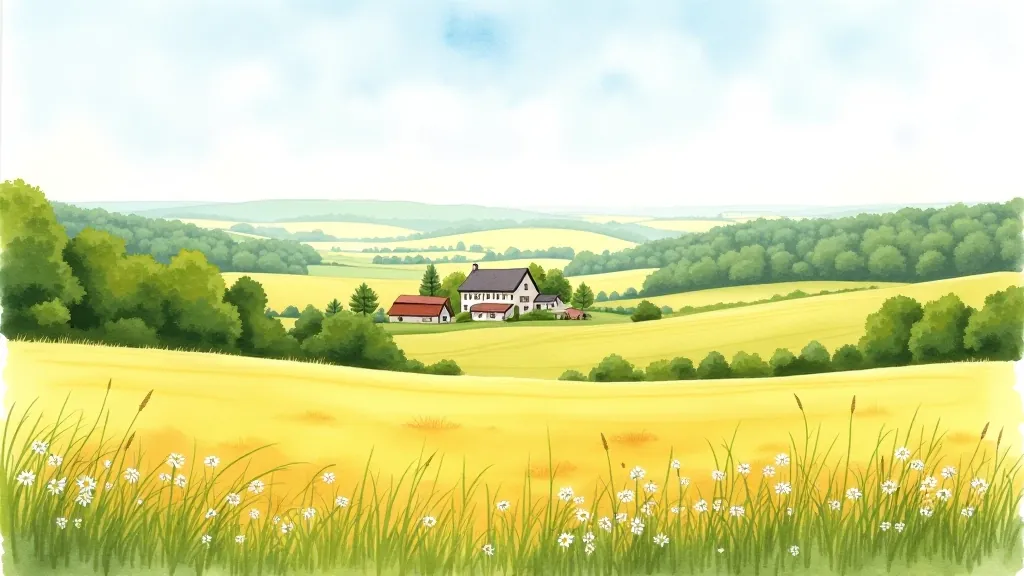 Latvian countryside landscape painting class